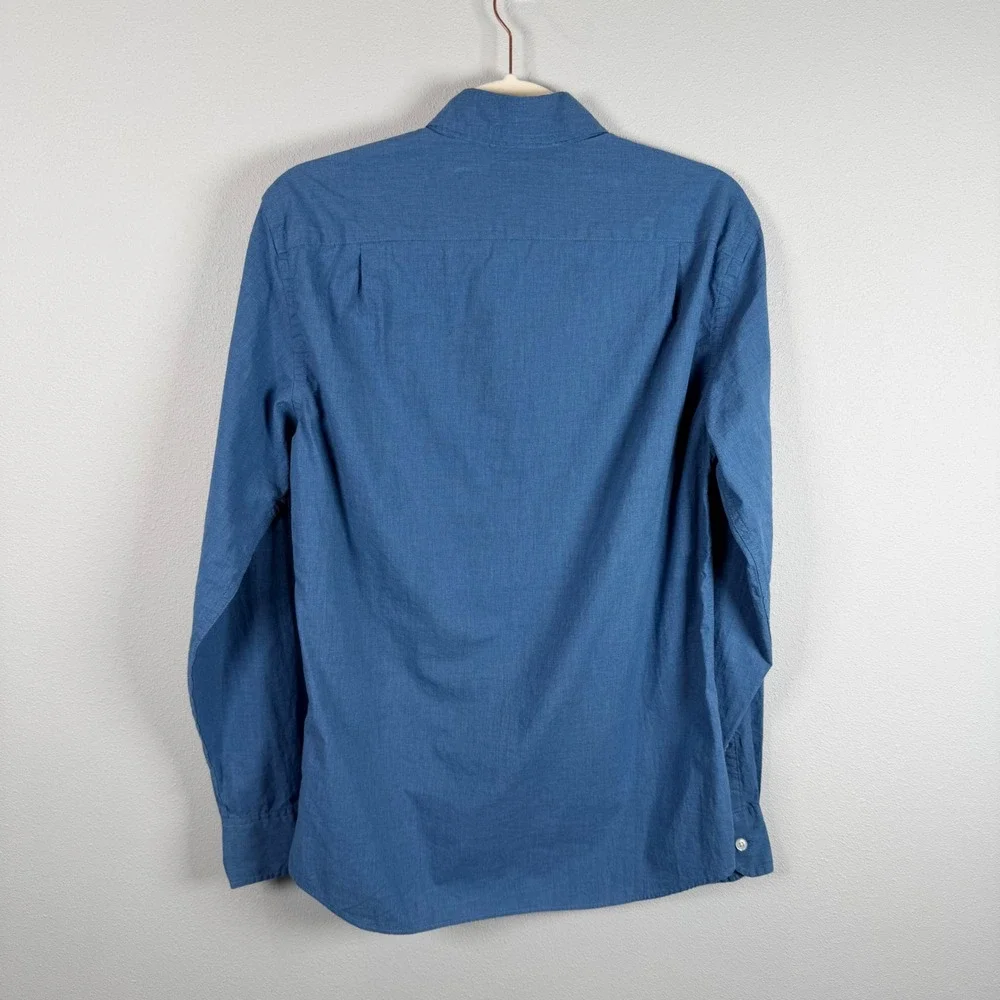 J.Crew Mercantile Flex Slim Mens Small Blue Button Down Shirt J4589 NWT